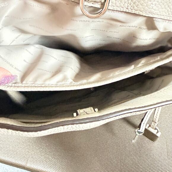 MICHAEL Michael Kors Bristol Medium Studded Leather Backpack Soft Beige Bag main image 4